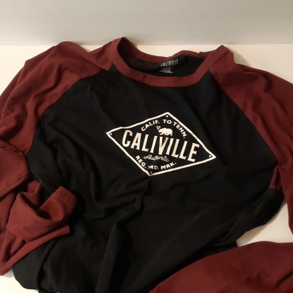 Mens caliville long sleeve tee 2xl